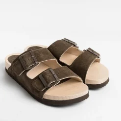WUD Low Sandals* - Flat Sandals - Root - Ebony
